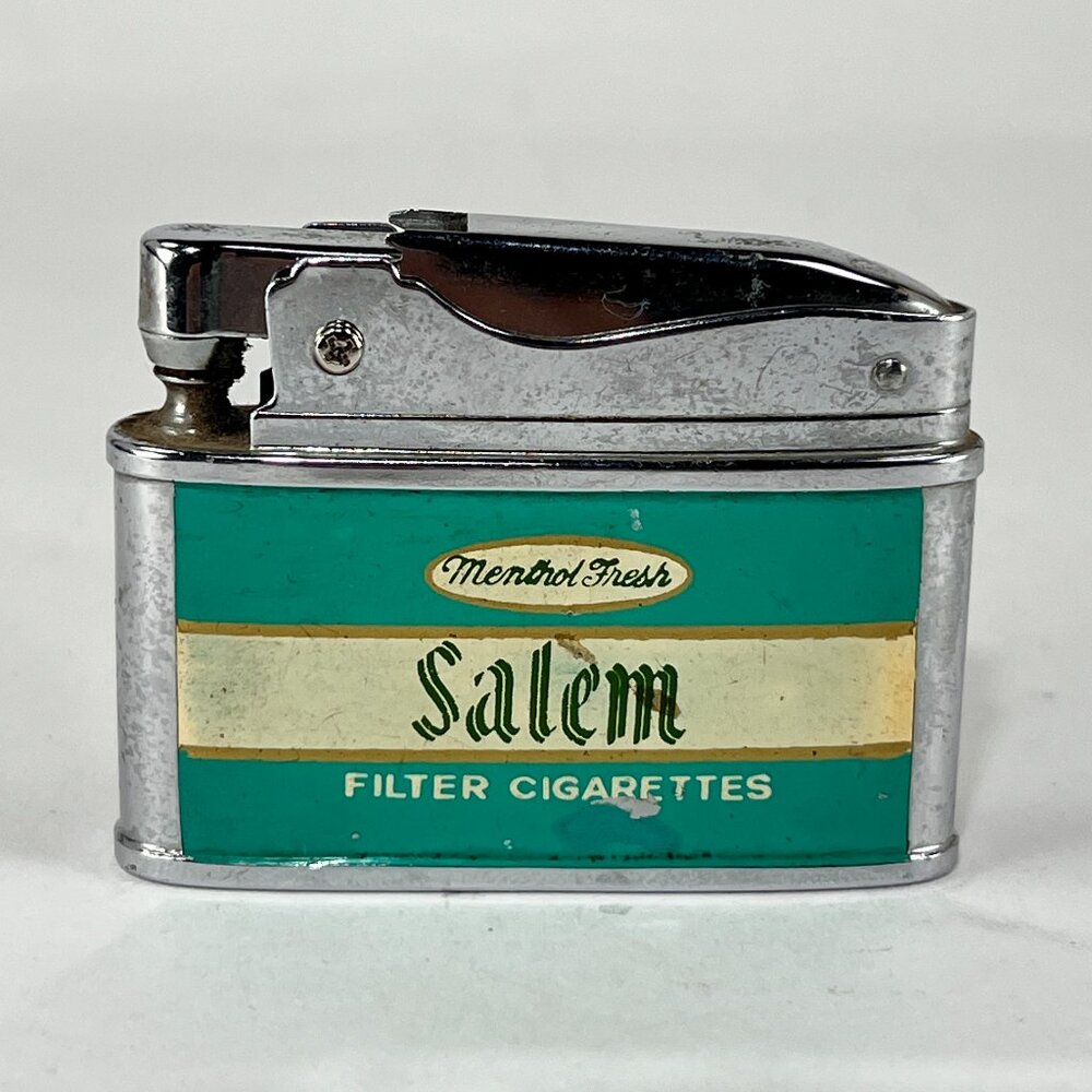 Vtg Salem Menthol Cigarettes Sarome Flat Swallow Lighter Japan Advertising